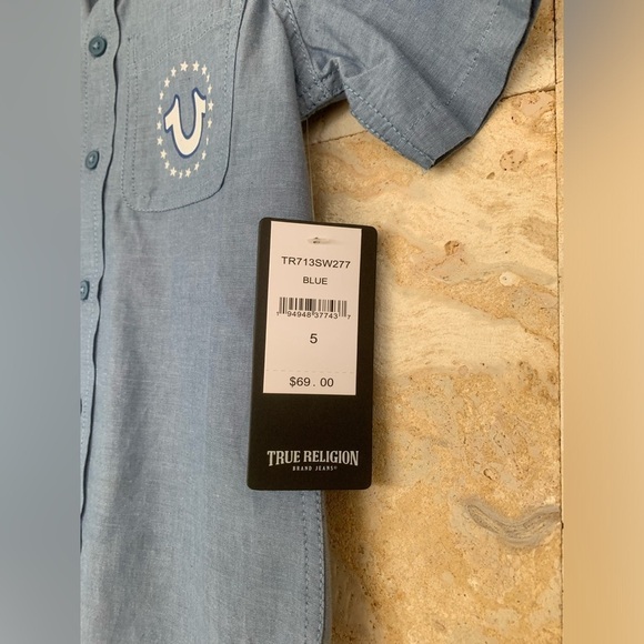 True Religion Button Down Kids Shirt - Picture 7 of 7
